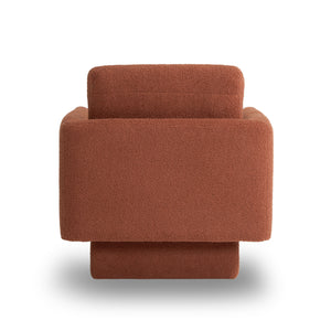 360° Modern Swivel Accent Chair Round Armchair, Thick Padded Single Lounge Sofa Upholstered Comfy