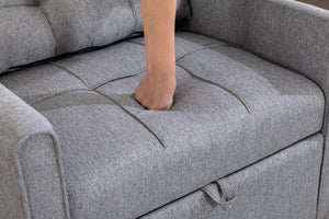Convertible Chair Sofa Bed - Gray