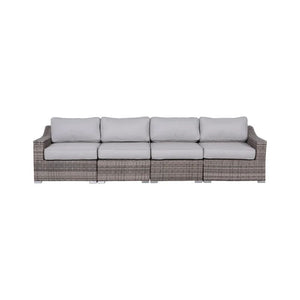 Rattan Sectional Sofa Set With Cushions