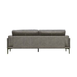 Onyx - Leather Sofa - Gray