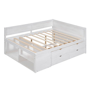 Daybed With Drawers And Shelves