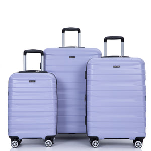 3 Piece Luggage Sets Lightweight & Durable Expandable Suitcase With Two Hooks