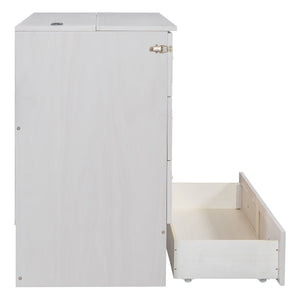 Murphy Bed With Large Drawers And Stylish Design