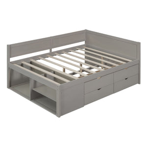 Daybed With Drawers And Shelves
