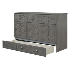 Murphy Bed With Large Drawers And USB Ports