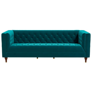 Evelyn - Mid-Century Modern Leather Luxury Chesterfield Sofa