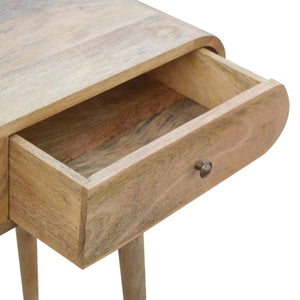Solid Wood Curved Edge Console Table