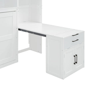 Murphy Wall Bed With Closet, Drawers & Desk