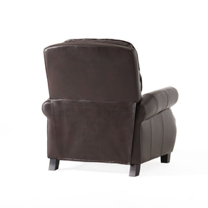 Wide Manual Club Recliner - Brown